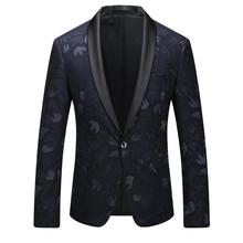 Blazer de estilo británico para hombre, chaqueta bordada, trajes de vestir de boda, Blazer informal de negocios, 2019 2024 - compra barato