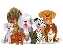 Embroidery Package High Quality  Cross Stitch Kits Unopen Luxurious  1 Piece We Are Family Dogs  Free Shipping 2024 - buy cheap