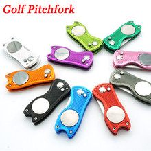 1Pcs Stainless Steel Golf Pitchfork Putting Green Fork Golf Training Golf Divot Repair Switchblade Tool Pitch Groove Cleaner 2024 - buy cheap