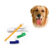 Pet Dog Oral Care Supplies Toothpaste Toothbrush Set for Pet Oral Health Care Edible Dog Toothpaste 2024 - buy cheap