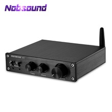 Цифровой усилитель Nobsound, Hi-Fi, Bluetooth 5,0, стерео аудио 200 Вт с тройным и басовым управлением, 2020 2024 - купить недорого