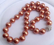 Collar de perlas de imitación de concha de 12mm, cuentas redondas de alta calidad, fabricación de joyería encantadora, 18 pulgadas, BV448, oferta 2024 - compra barato