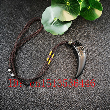 Natural Black Obsidian Buddha Pendant Beads Necklace Charm Jewellery Fashion Accessories Double-sided Carved Lucky Amulet Gifts 2024 - buy cheap