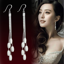 New Arrival High Quality Fashion Tassels Flower 925 Sterling Silver Ladies`drop Earrings Jewelry Wholesale Gift 2024 - buy cheap