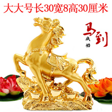 Immediately have money to put up imitation mahogany red horse aquarium Resin Animal decorations cculpture statue 2024 - buy cheap