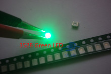SMT SMD LED 3528 verde 1000 piezas lámpara de Chip de diodo LED de emisión de luz Ultra brillante 2024 - compra barato