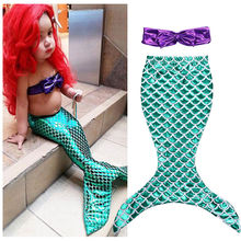 2022 Children Baby Girls the Mermaid Tail Summer Bikini Suit Swimsuit Swimwear Costume Clothes Sunsuit Set 2024 - buy cheap