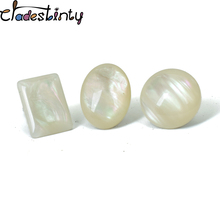 Pedestinty pendientes geométricos sin orificio de oreja ovalados rectangulares redondos de resina Clip Earing mujeres boda joyería de La Oreja pendiente bijoux 2024 - compra barato