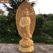 2019 creative solid wood Buddha statue sculpture Hand-carved furniture home decoration accessories statue Buddha statue loft dec 2024 - buy cheap