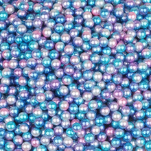 Cuentas de perlas de imitación ABS de 4mm para mujer, abalorios sueltos de formas redondas multicolor sin agujero, para bricolaje 2024 - compra barato