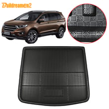 Buildreamen2 For Ford Edge Endura Car Tail Trunk Mat Floor Tray Boot Liner Carpet Cargo Mud Protector Pad 2015 2016 2017 2018 2024 - buy cheap