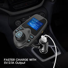 2019 Multifunction KM18 Car Kit Wireless Bluetooth FM Transmitter MP3 Player Charger Radio Adapter Car Auto Vintage Radio  H0128 2024 - buy cheap