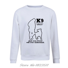 Пуловер K9 для мужчин, Свитшот в стиле милитари, для фитнеса, Повседневная Толстовка с капюшоном, кофта в стиле хип-хоп, кофта в стиле Харадзюку 2024 - купить недорого