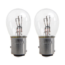 Lâmpada de freio ba15d, 2 peças, durável, luz indicadora de alta potência, baixo consumo 1157, 21w 12v branco/âmbar #289598 2024 - compre barato