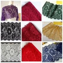6M/Lot 28CM Wide Eyelash Lace Trim DIY Handmade Clothing Underwear Home Textile Lace Fabric Wedding Dress Accessories 2024 - buy cheap