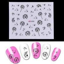 Переводные наклейки для ногтей с рисунком летающего одуванчика 2024 - купить недорого