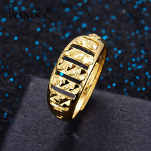 WANDO-Anillo de boda etíope ajustable con forma de estrella, joyería de compromiso para parejas, Color dorado, regalo 2024 - compra barato