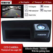 FUWAYDA Night Vision 170'' Wide view Angle HD Handle CCD Car RearView Reverse parking Camera for Audi A4 A6 A8L S5 Q3 Q5 2024 - buy cheap