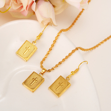 Набор ювелирных изделий Bangrui, новая цепочка с подвеской/серьги золотого цвета 2024 - купить недорого