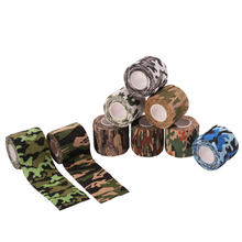 Self adhesive telescopic elastic bandage outdoor supplies non woven jungle camouflage tape playing hunting camouflage tape 3x 2024 - buy cheap