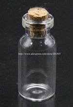 Mini botellas de vidrio de corcho con tapones de madera, Vial de diámetro de 7mm, botella decorativa de aceite esencial claro, 2ml o 3ml, 10 Uds. 2024 - compra barato