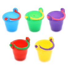 1:12 Scale Colourful Plastic Micro bucket Garden Tool Home Kitchen Decor Pretnd Play Game Fairy Dollhouse Accessories 2024 - buy cheap
