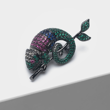 Amorita boutique Chameleon pin fashion flash animal brooch 2024 - buy cheap