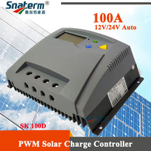 100A PV Solar Regulators Solar PV Battery Charger 12V/24V auto 100A PWM LCD PV Solar charge controller for solar panels 2024 - buy cheap