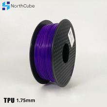 3D Printing Filament TPU Flexible Filament TPU Flex Plastic for 3D Printer 1.75mm 0.8KG 3D Printing Materials Purple 2024 - buy cheap