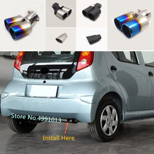 For BYD F0 2015 2016 2017 2018 Car Body Styling Cover Back Muffler Exterior End Pipe Dedicate Exhaust Tip Tail Outlet Ornament 2024 - buy cheap