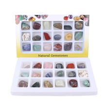 18pcs/set Natural Crystal Stone Tumbled Polished Stone Rough Ore Specimen Mineral Geological Gemstone For Stone Collection 2024 - buy cheap