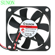 For Sunon ME60101V3-E03C-A99 6010 60mm slim thickness silent quiet 0.52W 2-wire case cooling fan 2024 - buy cheap