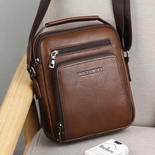 Vintage Men Shoulder Bag Leather Messenger Bags Casual Men Crossbody Bag Male Business Handbag bolsa masculina WBS502-2 2024 - buy cheap