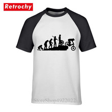 Camiseta Original de MTB Evolution para hombre, camisa divertida de cuello redondo, 100% algodón, para bicicleta al aire libre 2024 - compra barato