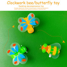 Wind-Up Toy Butterfliy Skateboard Butterfly Plastic Run Interactive Slide Clockwork Bees Hand-Eye Coordination Outdoor Gift 2024 - buy cheap