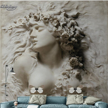 beibehang 3D stereoscopic relief beautiful background wall fresco custom large fresco non woven fabric environmental wallpaper 2024 - buy cheap