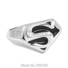 Wholesale Black Red Super Biker Letter Ring Stainless Steel Jewelry Fashion Biker Ring Boys Girls Women Men Ring SWR0008BA 2024 - buy cheap