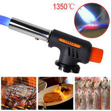 1350 Degrees Electronic Ignition Butane Gas Burner Gun Maker Torch Copper Flame For Outdoor Camping Picnic BBQ Welding Equipment 2024 - buy cheap