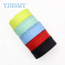 YJHSMY D-17703-991,10yards, hot sale 22mm hollow Flowers solid Grosgrain Ribbon,DIY handmade materials,Clothing accessories 2024 - buy cheap