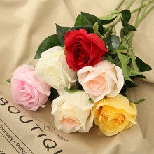 25 unids/lote Rosa francesa Flor de seda Artificial decoración del hogar flores decoración de la boda barato cementerio flores rosas guirnalda 2024 - compra barato
