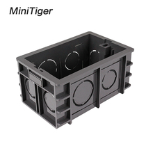 Minitiger-caja de Montaje interno para interruptor de pared estándar y enchufe USB, casete trasero estándar US, Super 102mm x 67mm, 118mm x 72mm 2024 - compra barato