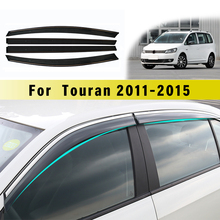 Parasol de ventana de humo para coche, protector Deflector de sol, 4 uds, para Volkswagen VW Touran 2011, 2012, 2013, 2014, 2015 2024 - compra barato