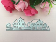 Beautiful Street View Cutting Dies Stencils for DIY Scrapbooking/photo album Decorative Embossing DIY Paper Cards 2024 - buy cheap