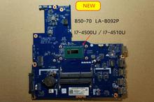 Tested ZIWE1 ZIWB2 ZIWB3 LA-B092P mainboard For Lenovo B50-70 Laptop Motherboard i7-4500U/4510U CPU 2024 - buy cheap