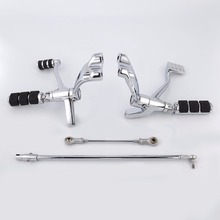 Kit completo de controles frontal para motocicleta, alavancas de apoio para os pés, para harley sportster xl 883 1200 2014-2018 2024 - compre barato