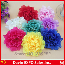 50pcs Dia 14cm Big Artificial Silk Peony Flower Heads DIY Decorative Flowers Wedding Dance Costume Backdrop Wall Decoration 2024 - buy cheap