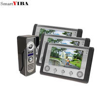 SmartYIBA 7 ''HD проводной дверной звонок с камерой видеодомофон дверной звонок для внутренней двери визуальная телефонная система наружный монитор безопасности 2024 - купить недорого
