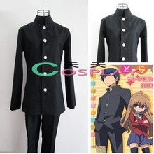TIGER DRAGON Takasu Ryuuji Anime Custom Made Black Suit Uniform Cosplay Costume 2024 - buy cheap