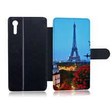 Leather flip case custom for  sony xperia c e m m2 m4 v x xa xp xr xz z z1 z1 mini compact z2 z3 z5 z5 mini  cases customized 2024 - buy cheap