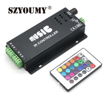 SZYOUMY 12-24V 24 Keys Wireless IR Remote Control LED Music Sound Control RGB led Controller Dimmer for RGB LED Strips 2024 - buy cheap